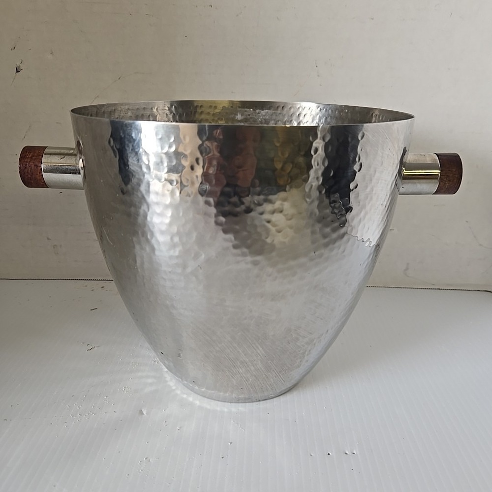 Hammered Metal Wine Chiller Ice Bucket From Max Studio‎ Home